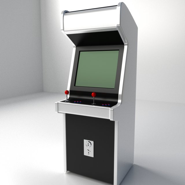 arcade machine 3D Model .c4d .max .obj .3ds .fbx .stl .blend 