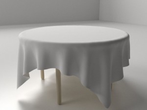 table and cloth 3D Model