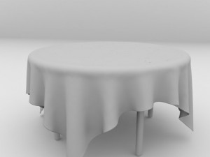 table and cloth 3D Model