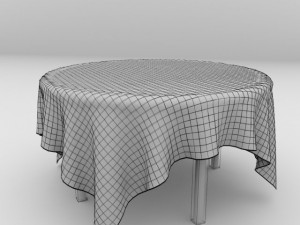 table and cloth 3D Model