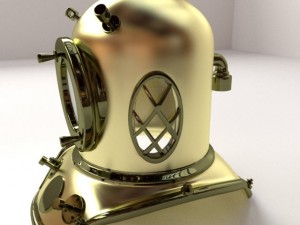 diving helmet 3D Model