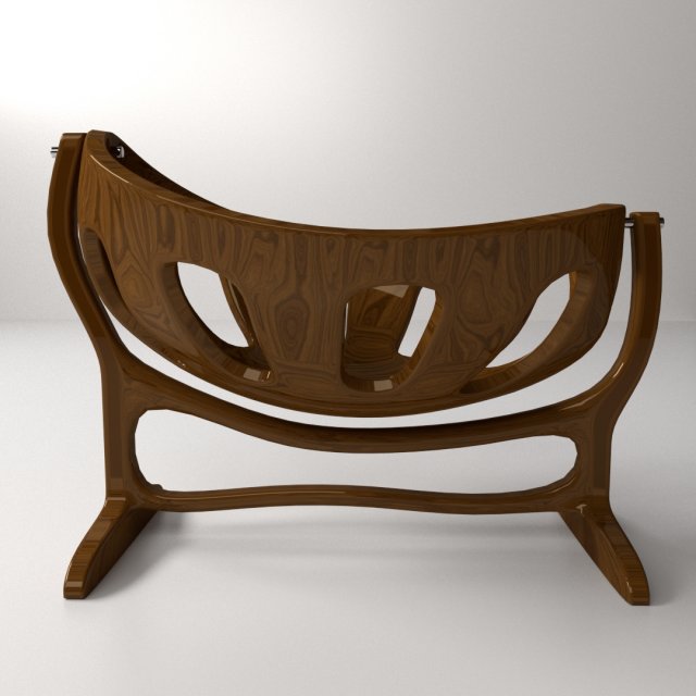 wooden crib Modelo 3D .c4d .max .obj .3ds .fbx .stl .blend 
