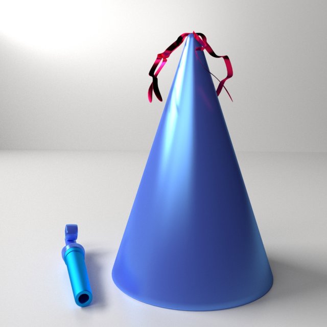 party hat 3D Модель .c4d .max .obj .3ds .fbx .stl .blend 