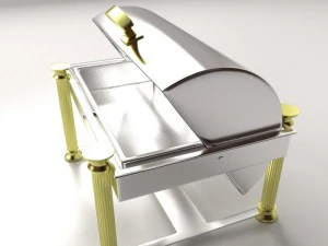 oblong chaffing dish 3D Model