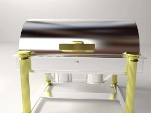 oblong chaffing dish 3D Model