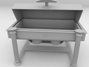 oblong chaffing dish 3D Model