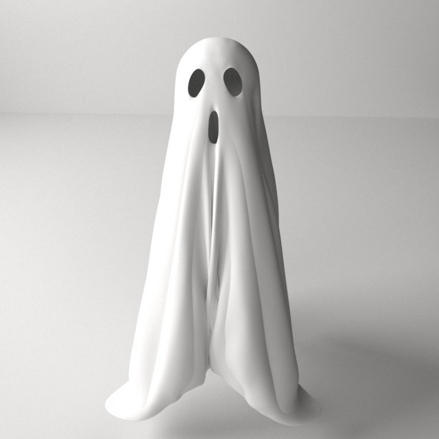 ghost Modelo 3D .c4d .max .obj .3ds .fbx .stl .blend 