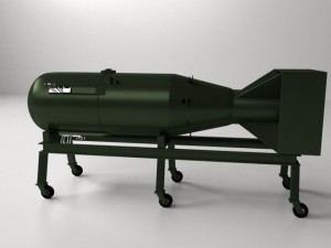 little boy atomic bomb Model 3D