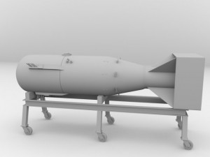 little boy atomic bomb Modelo 3D