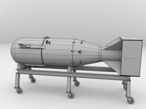 little boy atomic bomb Modelo 3D