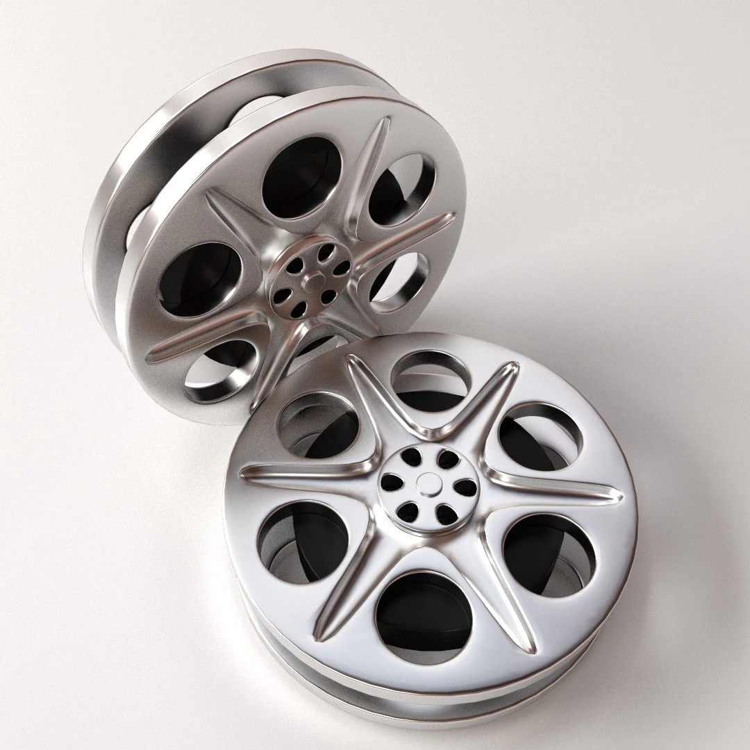 film reel 3D Model .c4d .max .obj .3ds .fbx .stl .blend 
