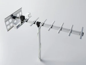 TV 공중선 1 3D 모델