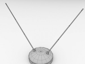 indoor tv antenna 3D 모델