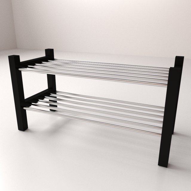 shoe rack Modello 3D .c4d .max .obj .3ds .fbx .stl .blend 
