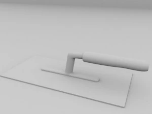 석고 흙손 3D 모델