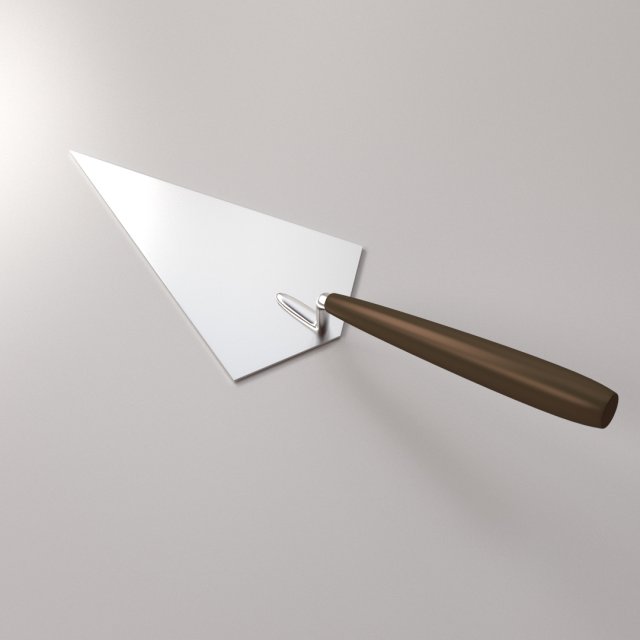 pointing trowel 3Dモデル .c4d .max .obj .3ds .fbx .stl .blend 