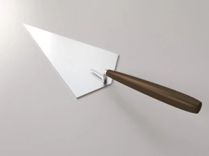 cazzuola puntata Modello 3D