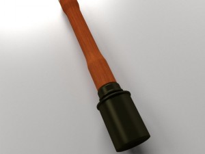 model 24 stielhandgranate Modelo 3D