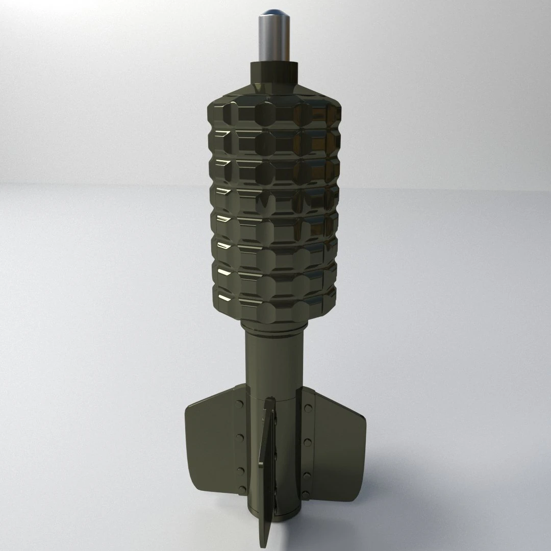 granatenwerfer 3D Model .c4d .max .obj .3ds .fbx .stl .blend
