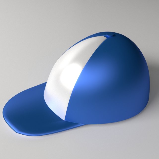 baseball cap Model 3D .c4d .max .obj .3ds .fbx .stl .blend 