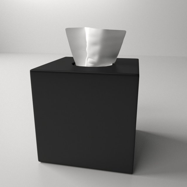 tissue box 2 3D Model .c4d .max .obj .3ds .fbx .stl .blend 