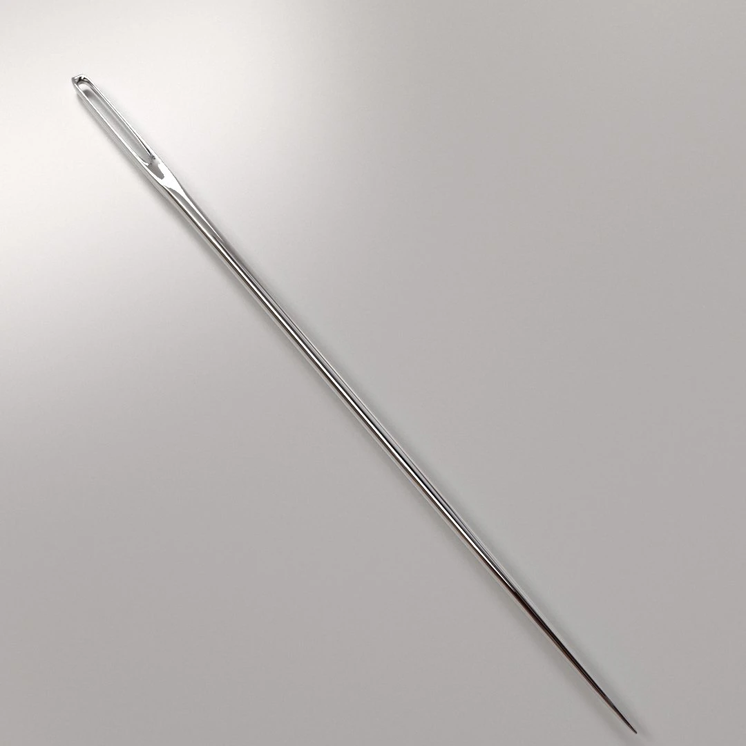 igła do szycia Model 3D .c4d .max .obj .3ds .fbx .stl .blend 