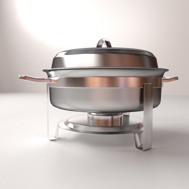 chafing dish Model 3D .c4d .max .obj .3ds .fbx .stl .blend
