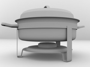 chafing dish Model 3D