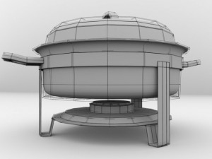 chafing dish Model 3D