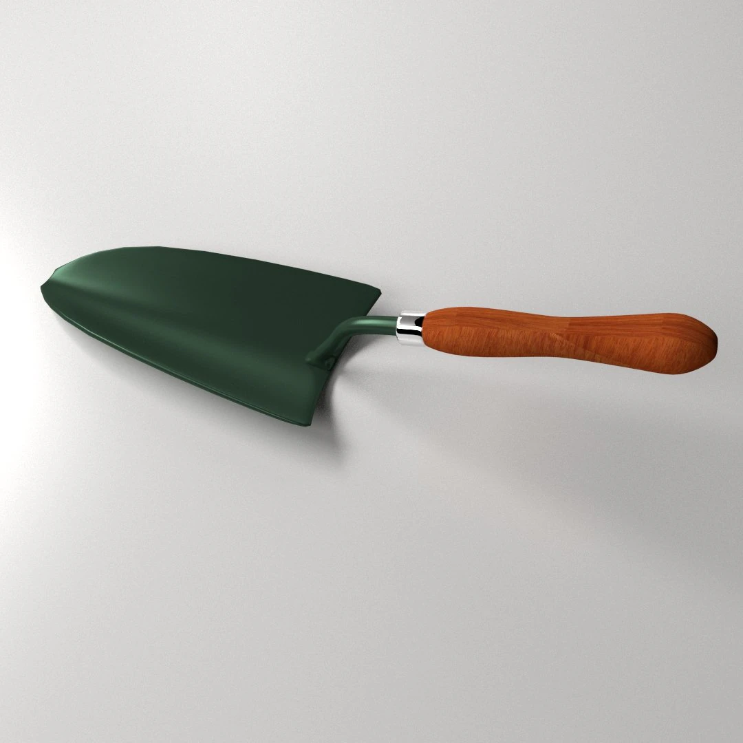 garden trowel 3D Model .c4d .max .obj .3ds .fbx .stl .blend