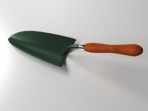 garden trowel 3D मॉडल