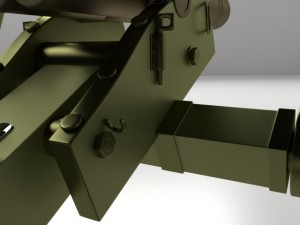 double barreled cannon Modelo 3D