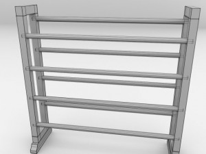 shoe rack v2 3D 모델