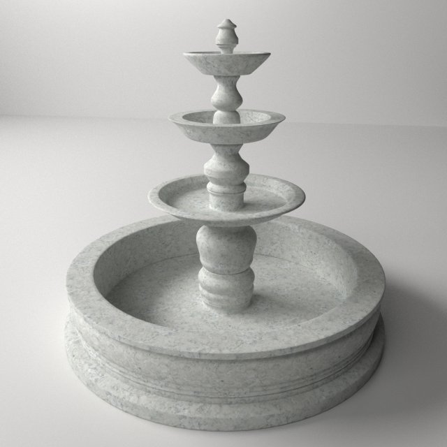 fountain Modelo 3D .c4d .max .obj .3ds .fbx .stl .blend 