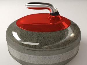 curling stone 3Dモデル