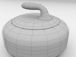 curling stone Model 3D