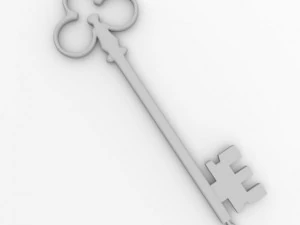 golden key 3D Model