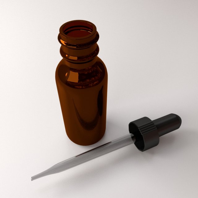 dropper bottle Modelo 3D .c4d .max .obj .3ds .fbx .stl .blend 
