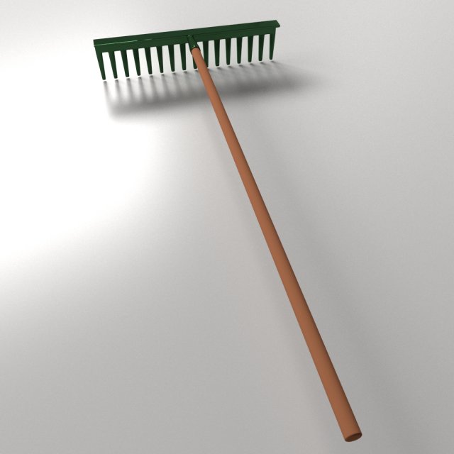 landscape rake 3D Модель .c4d .max .obj .3ds .fbx .stl .blend 
