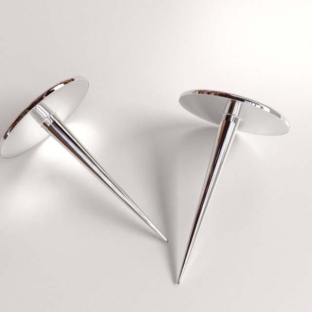 thumb tack 3D Model .c4d .max .obj .3ds .fbx .stl .blend