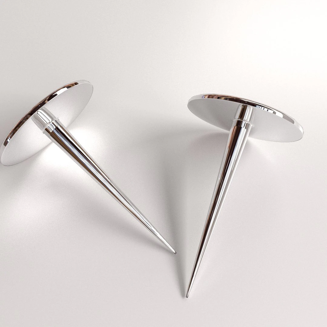 thumb tack 3D Model .c4d .max .obj .3ds .fbx .stl .blend 