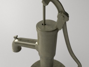 vintage water pump 3Dモデル