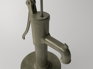 vintage water pump 3Dモデル