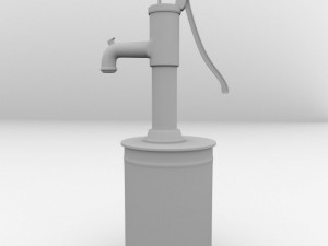 vintage water pump 3Dモデル