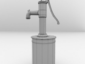 vintage water pump 3Dモデル