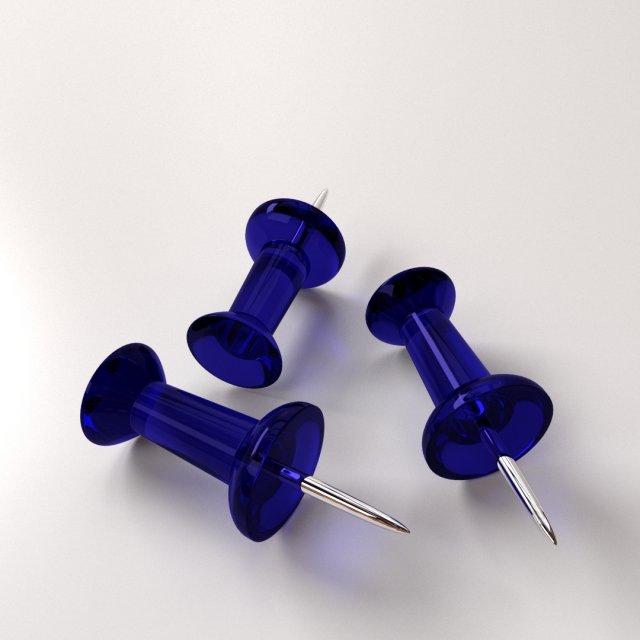 push pin Model 3D .c4d .max .obj .3ds .fbx .stl .blend 