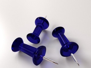 push pin 3D 모델