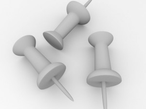 push pin Model 3D