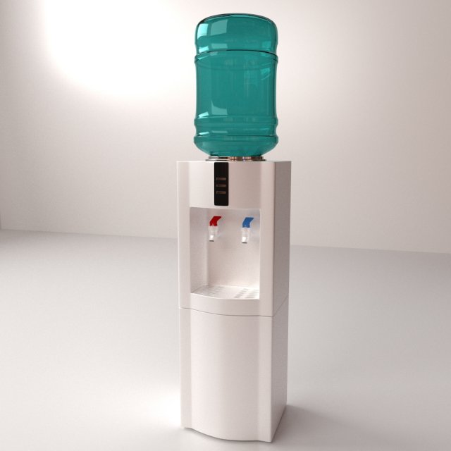 water dispenser 3D Модель .c4d .max .obj .3ds .fbx .stl .blend 