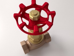 globe valve Model 3D